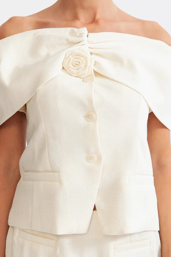 ELEANORA Elegant Co-Ord with Flower Detail