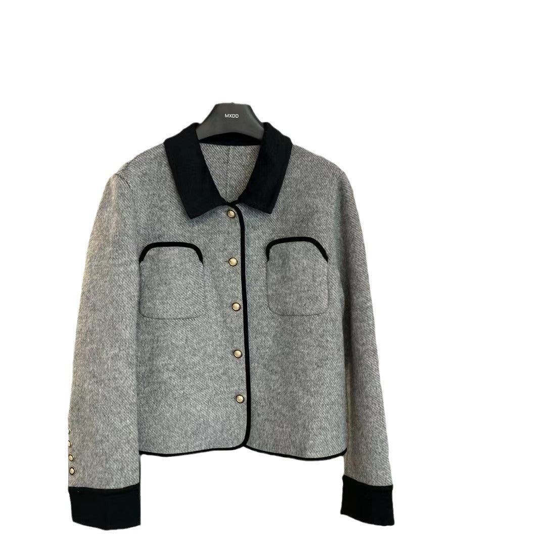 woolen  short double-sided Blazer