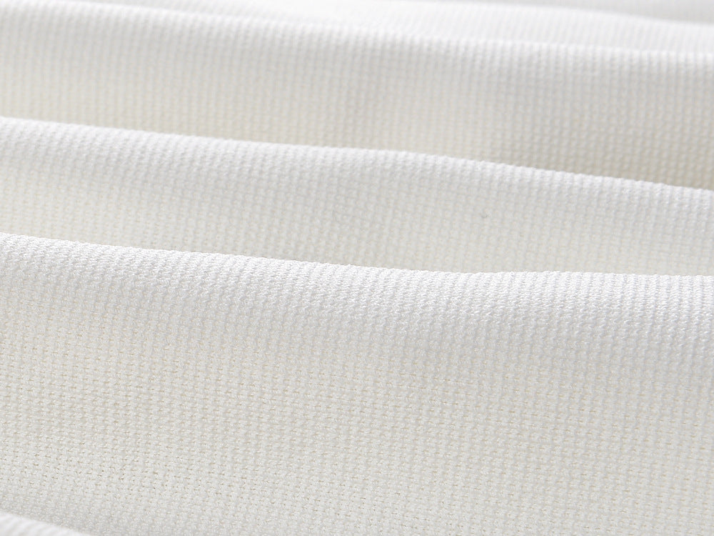 flower buttons, short sleeve top  pleated skirt set