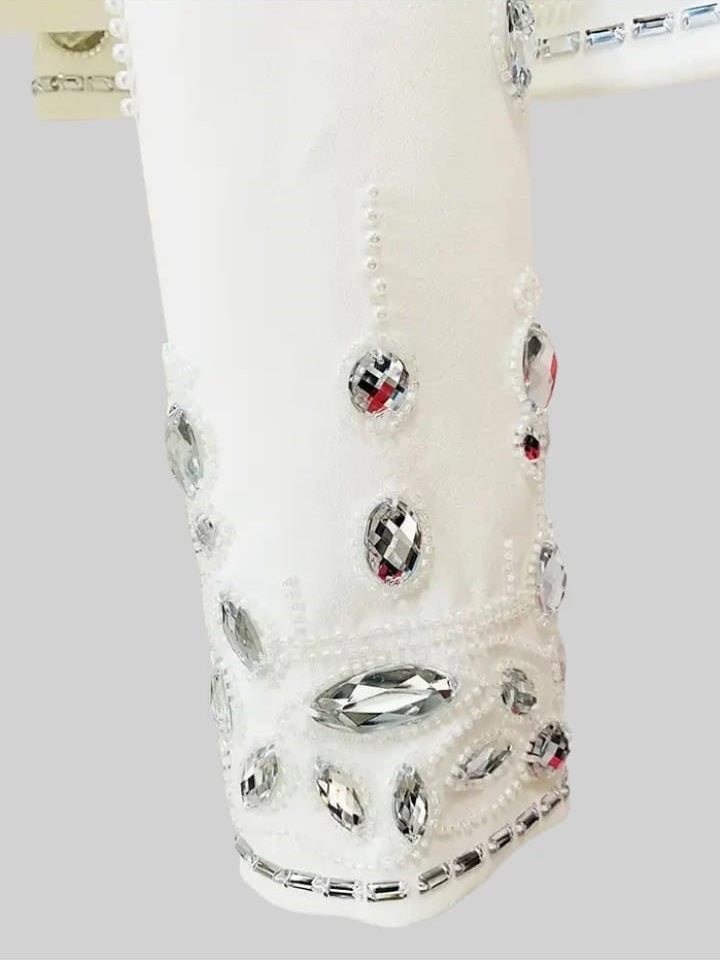 Diamond Embellished Co-Ord with Mini Skirt