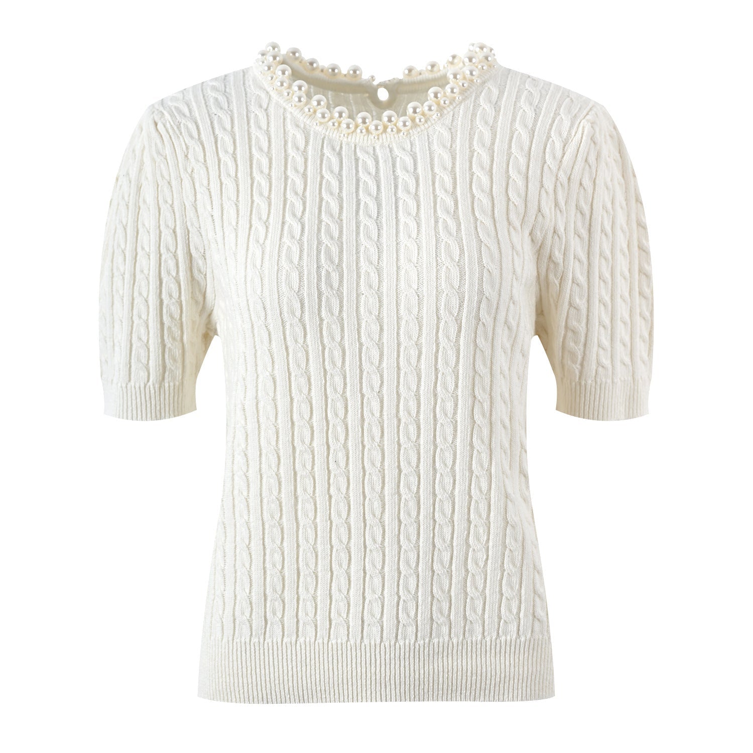 Round neck short sleeve slim