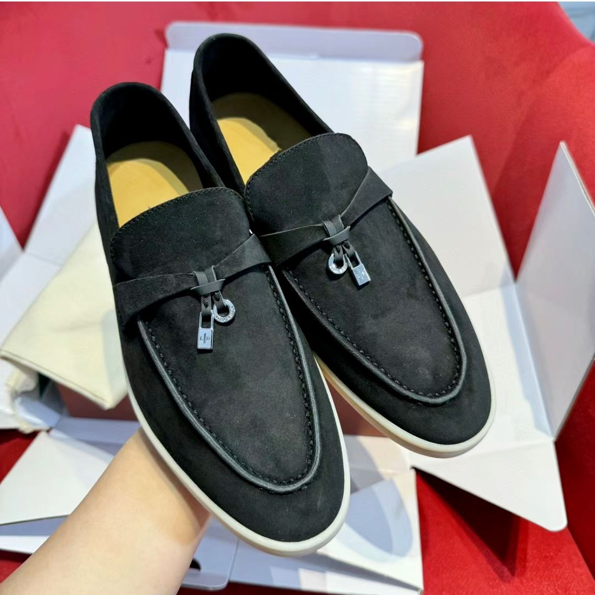 Leather casual women shoes