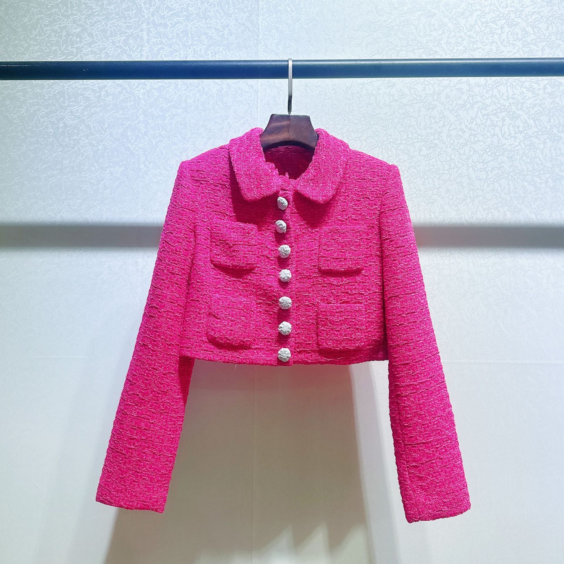 Lapel Jacket Skirt Set