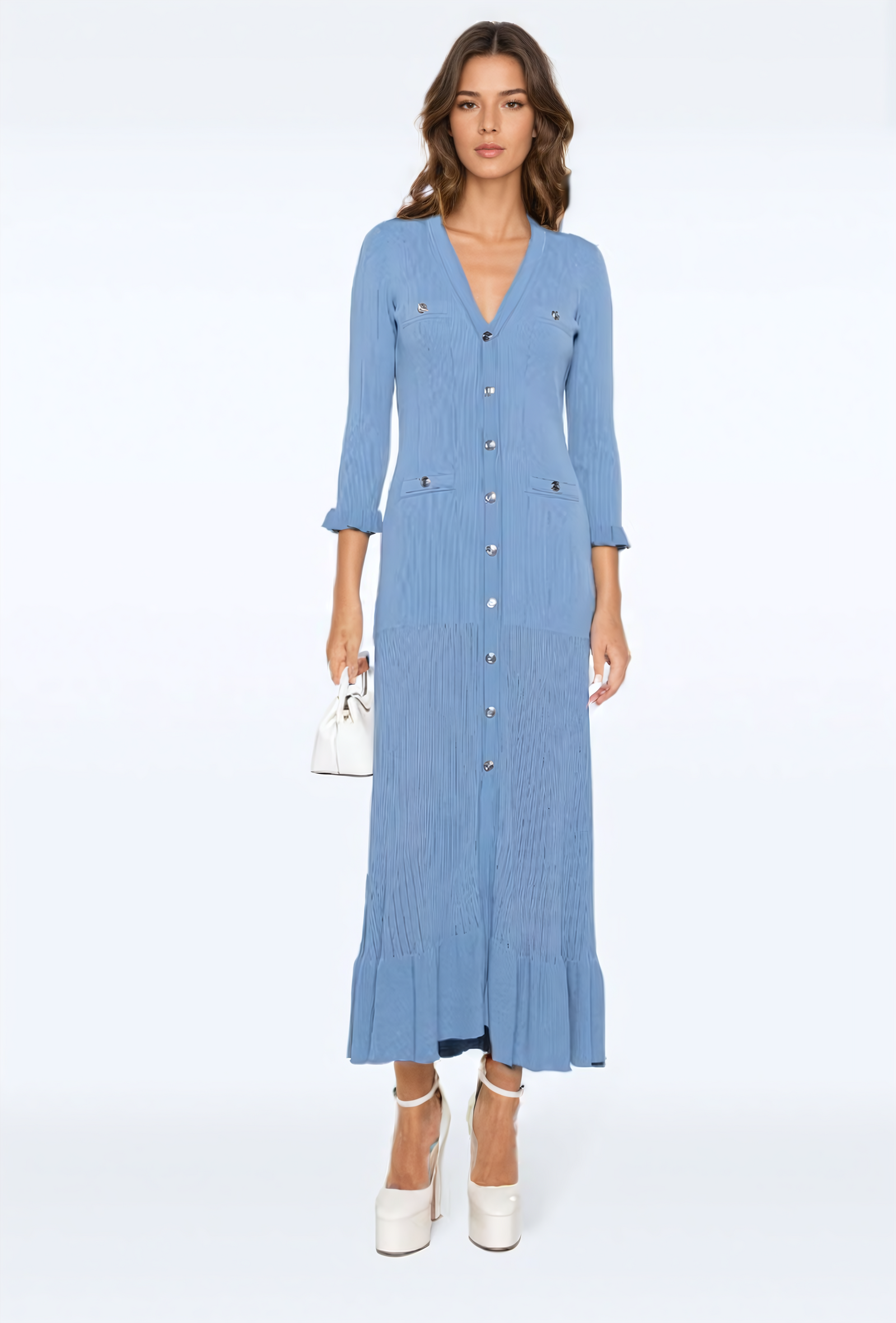 LONG KNITTED maxi dress