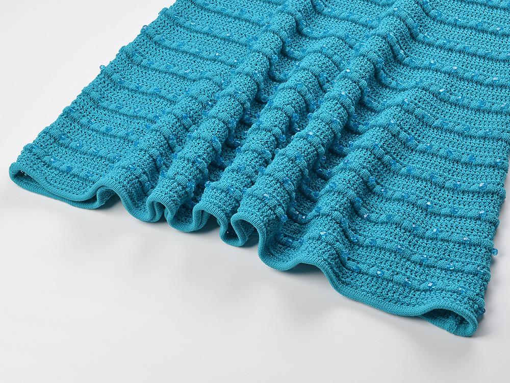 Knit Women's Dresses Peacock Blue Rhinestone Beaded Chic Sexy Resort Style Halter Long Dress 2023 Fall New