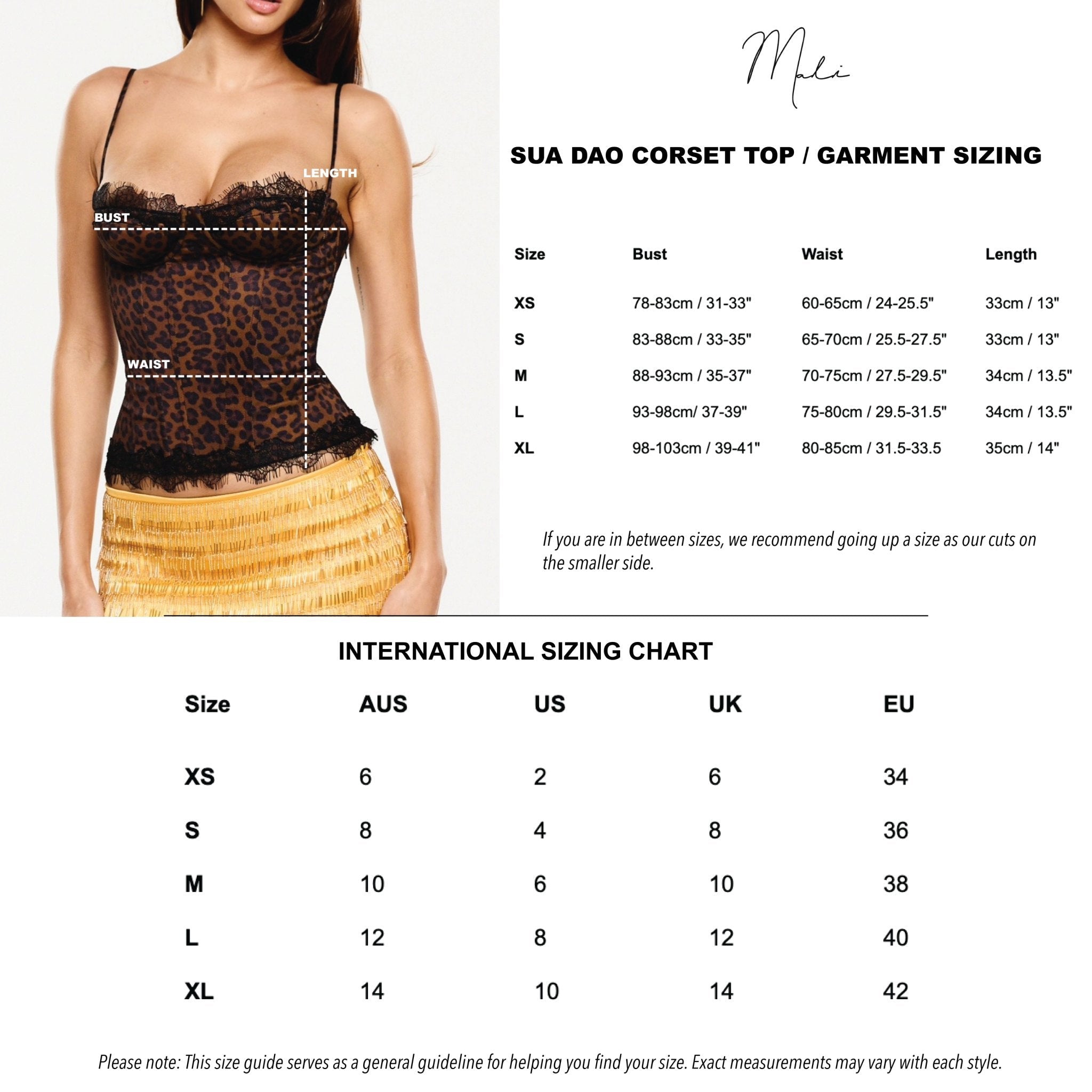 Sua Dao Lace Leopard corset top - Black