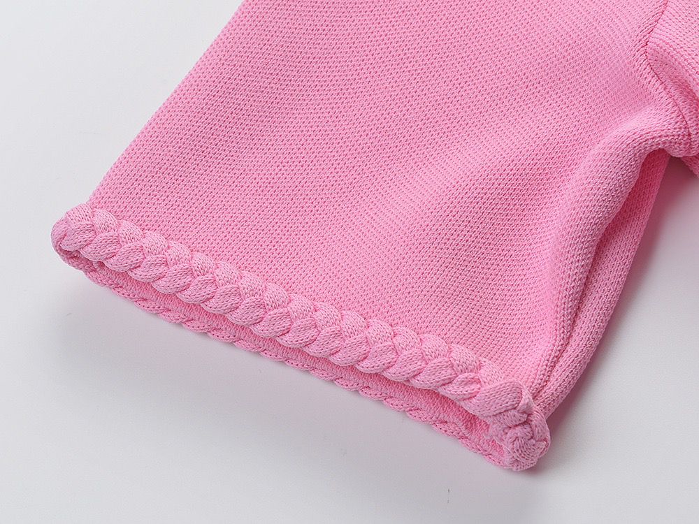 Summer new pink short-sleeved sweet age-reducing lapel dress