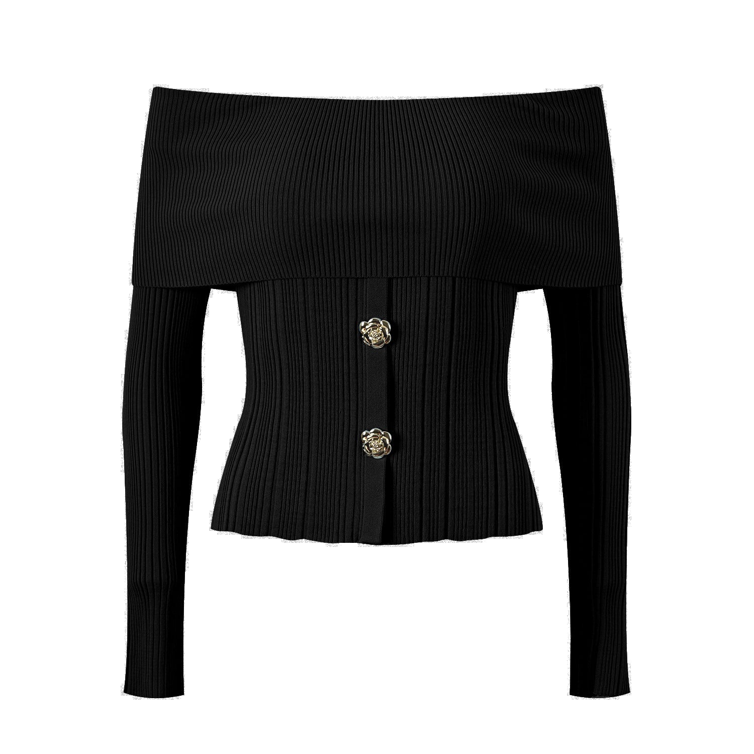 Top skirt temperament knit suit