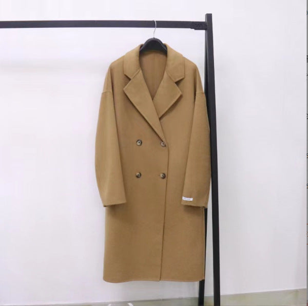 Double-sided tweed mid-length new slimming Jacket