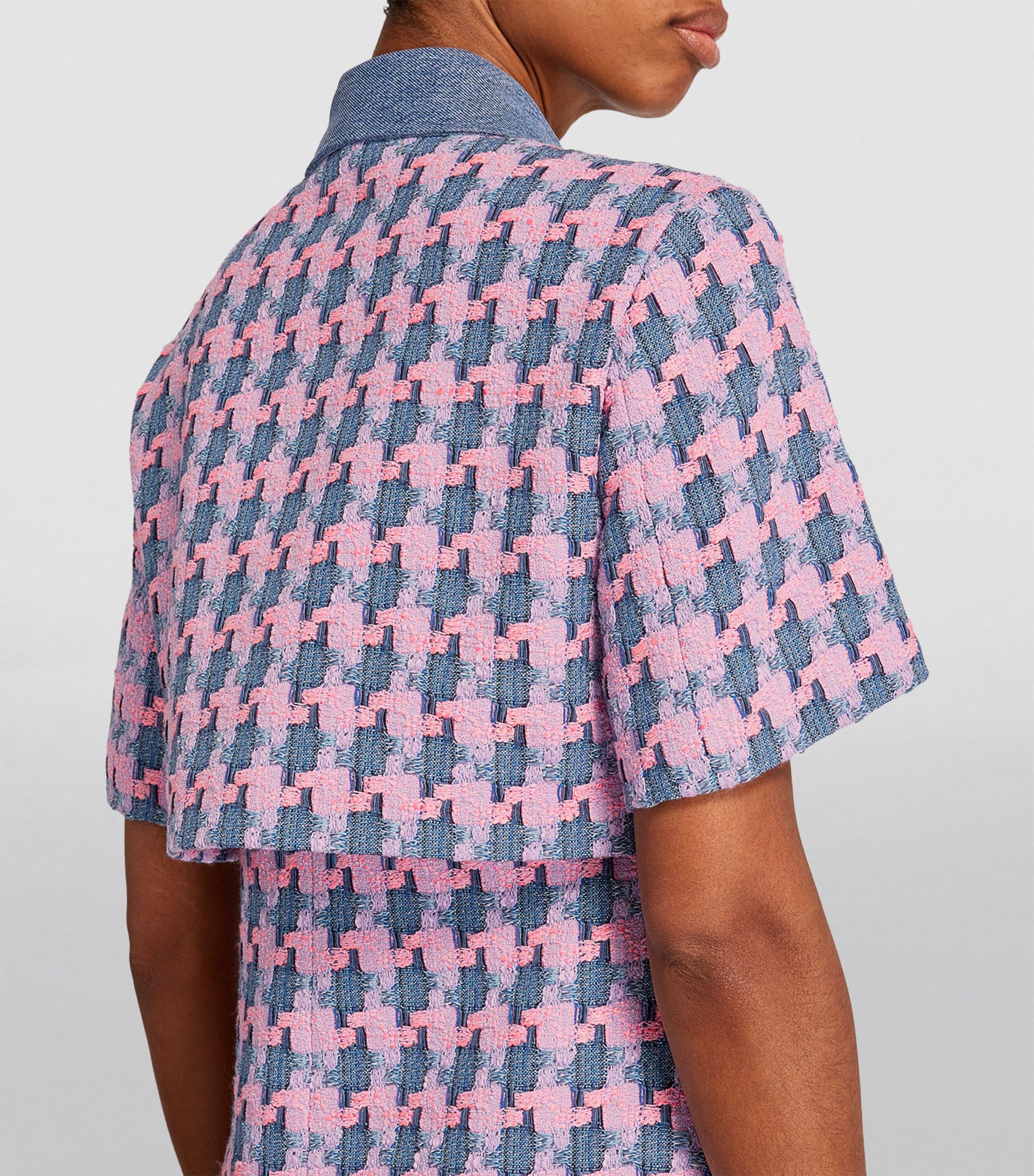 SANDROTweed Trompe-l'Oeil Dress