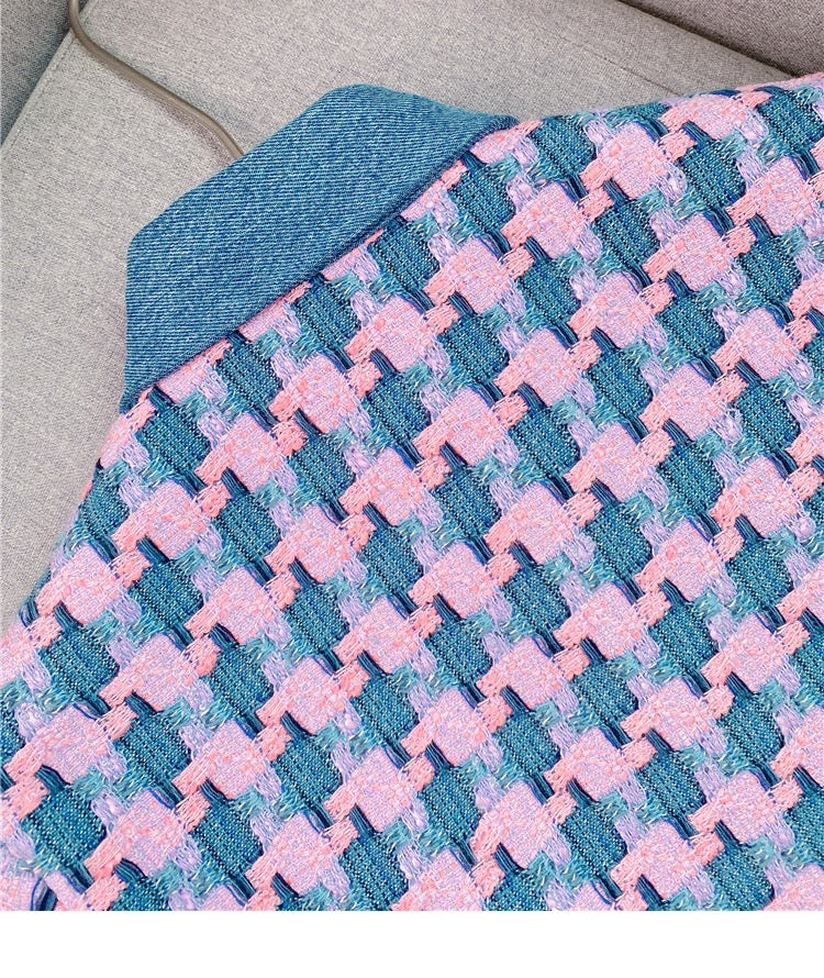 SANDROTweed Trompe-l'Oeil Dress