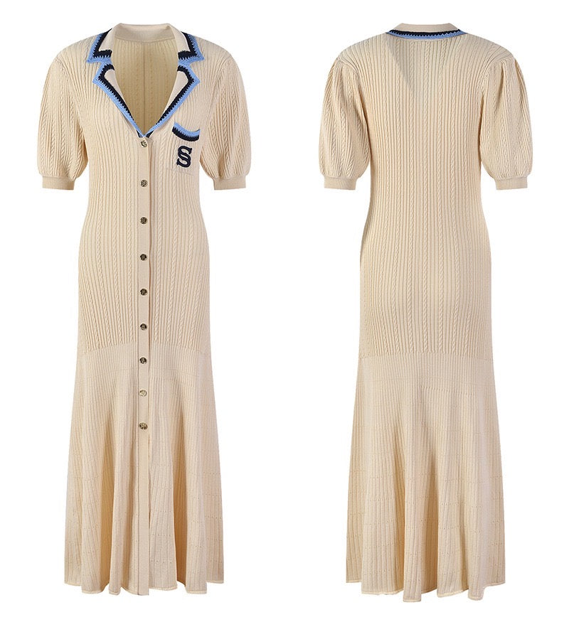 SandroFine knitted midi dress