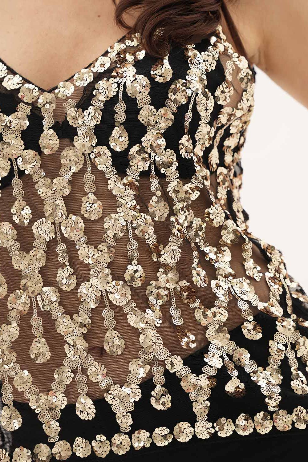 Lola Embellished Top - Gold