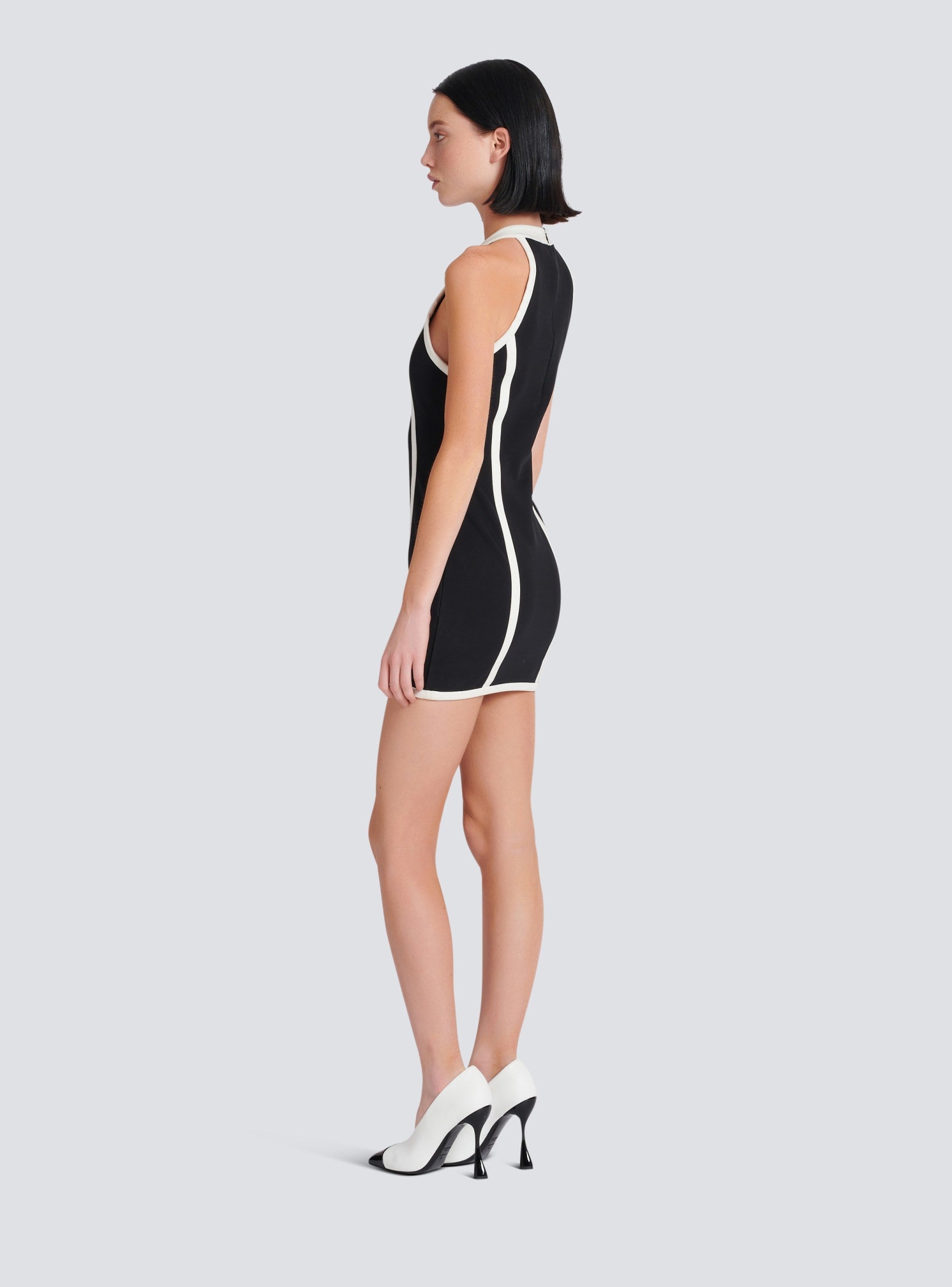 Dress with rose detail - Black