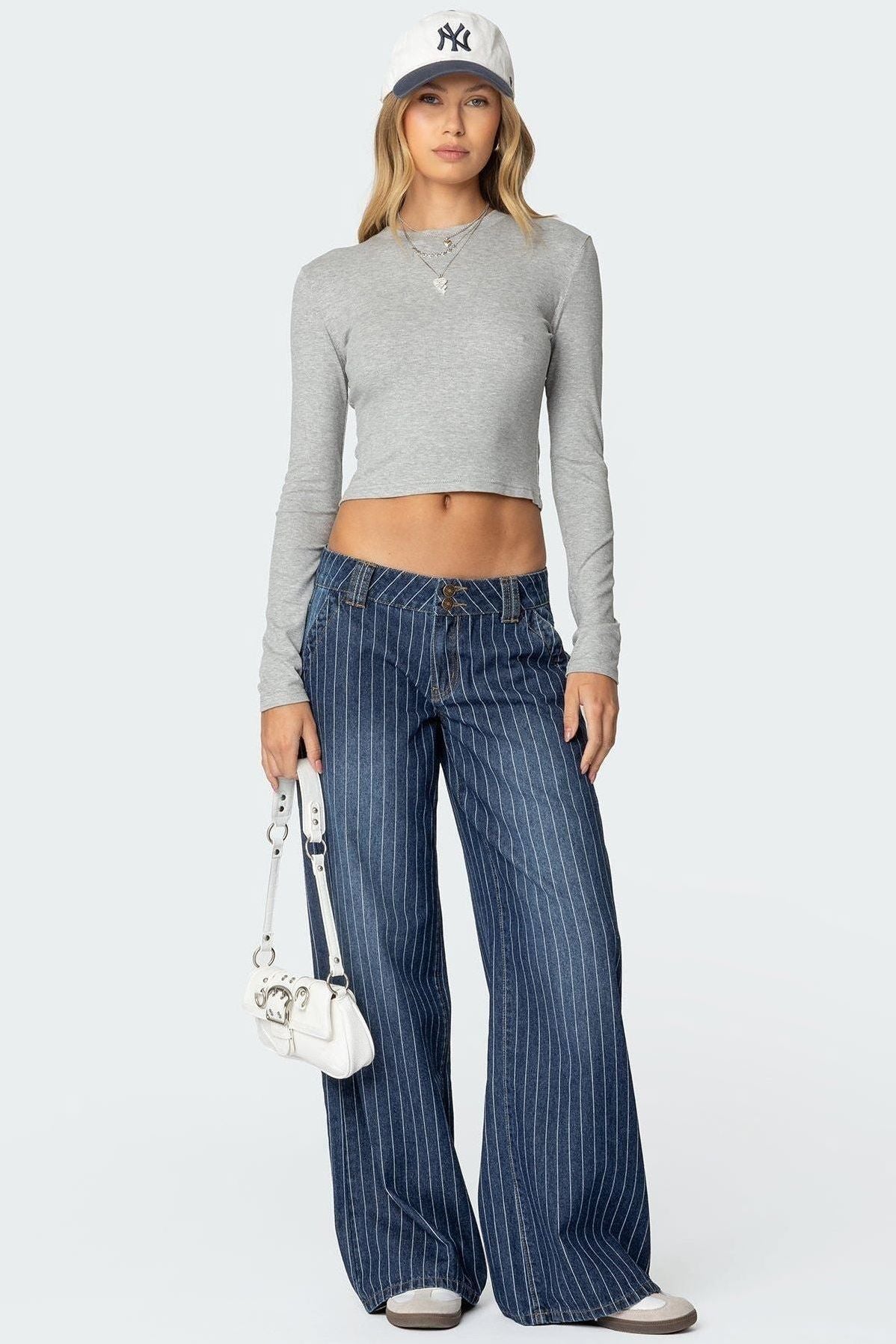 Angel | Striped Low Rise Jeans