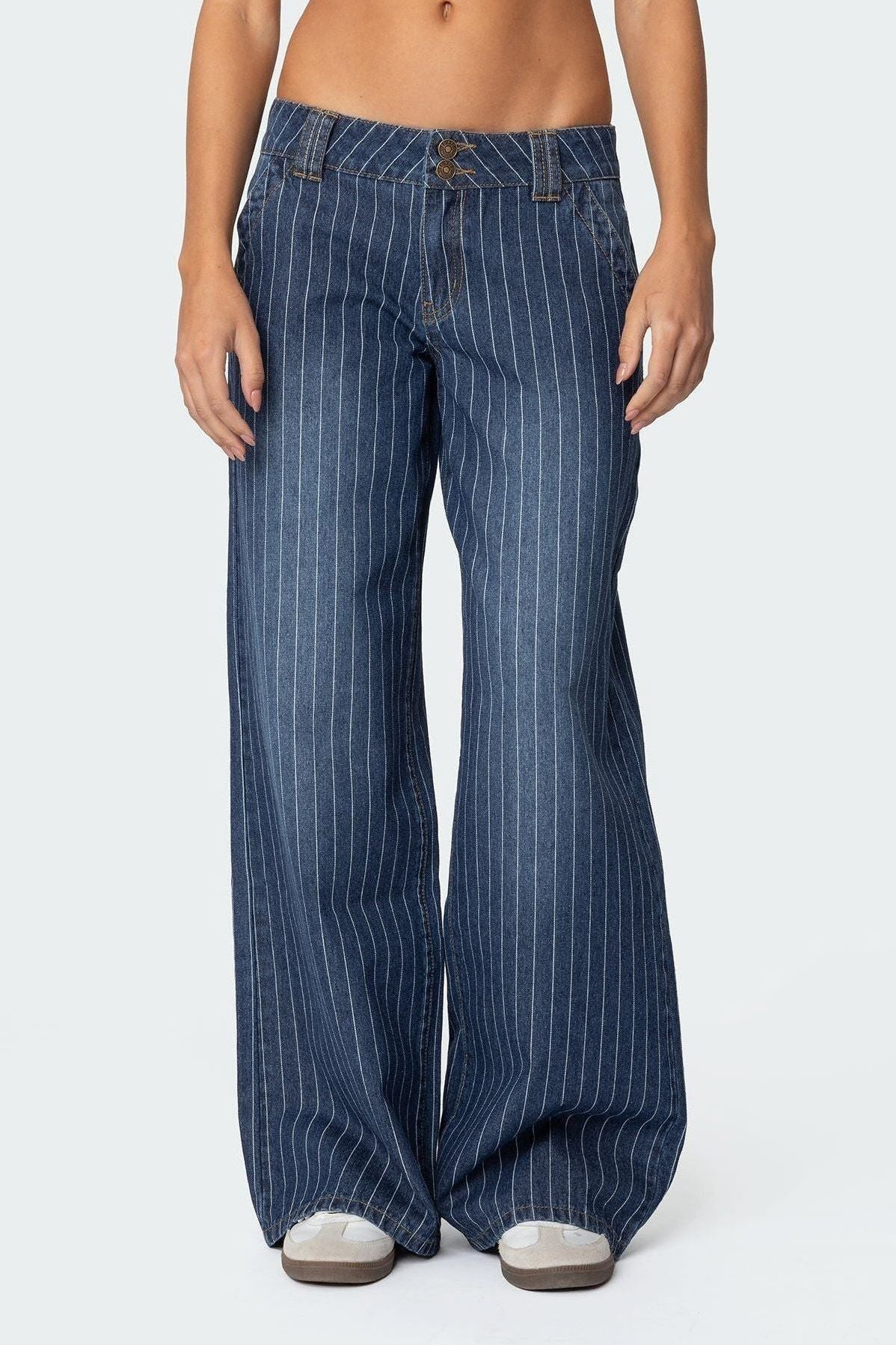 Angel | Striped Low Rise Jeans