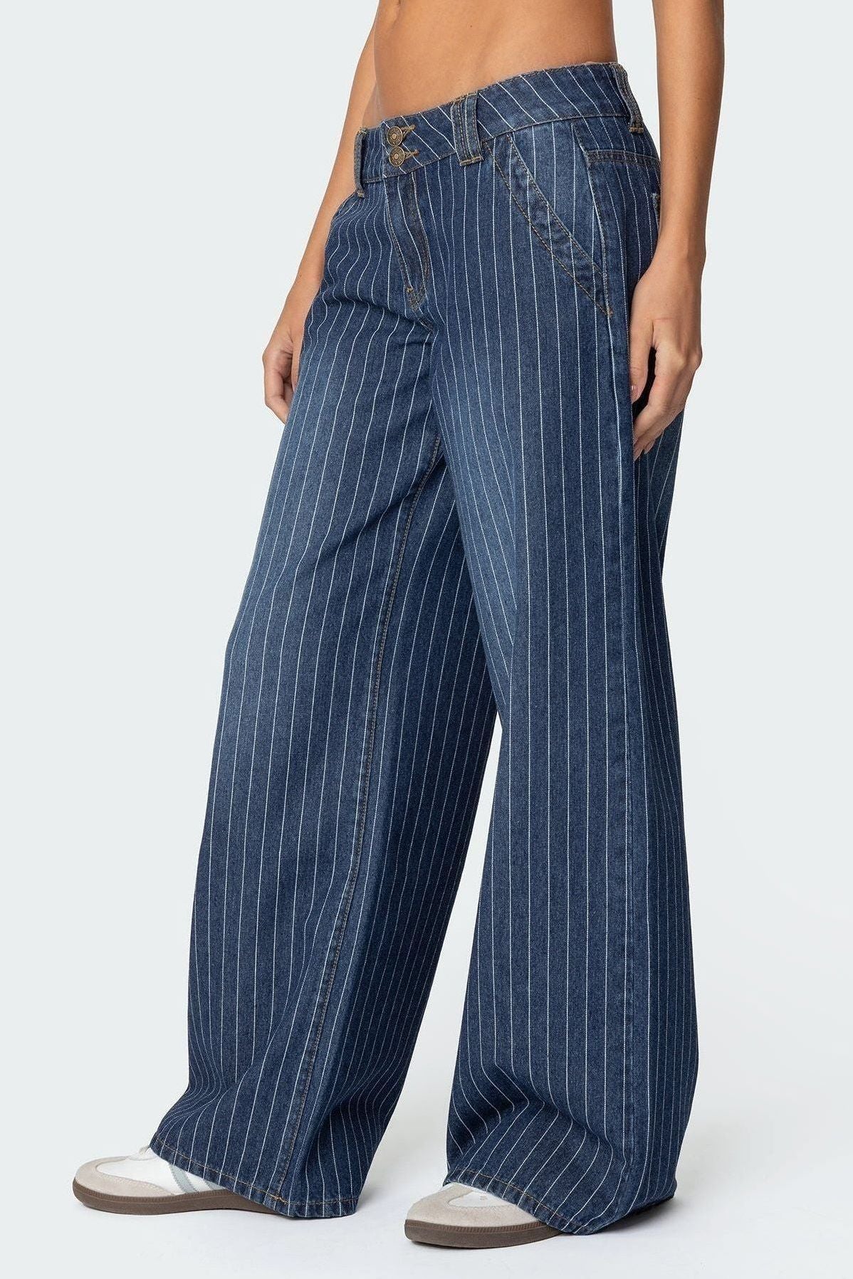 Angel | Striped Low Rise Jeans