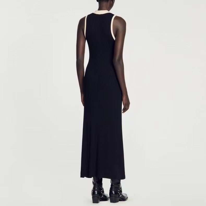 SANDROSleeveless Button-Up Midi Dress