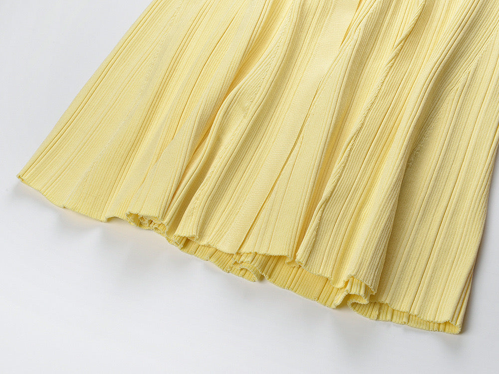 Zaidi Rachida Self Yellow dress