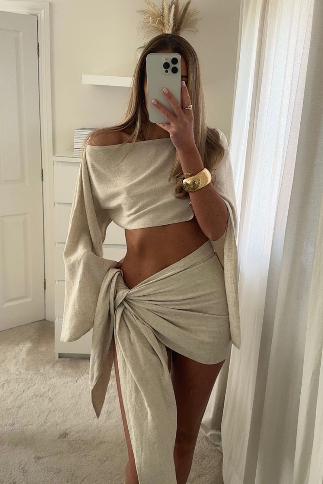 Ainsley - Linen Sarong Set