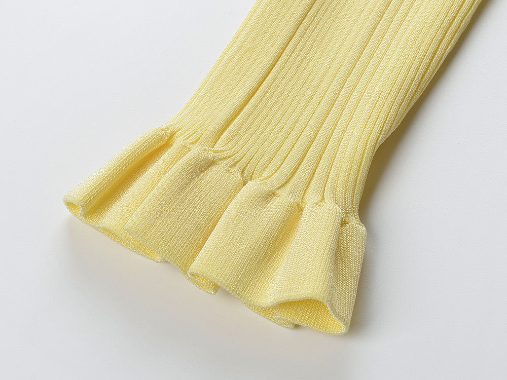 Zaidi Rachida Self Yellow dress