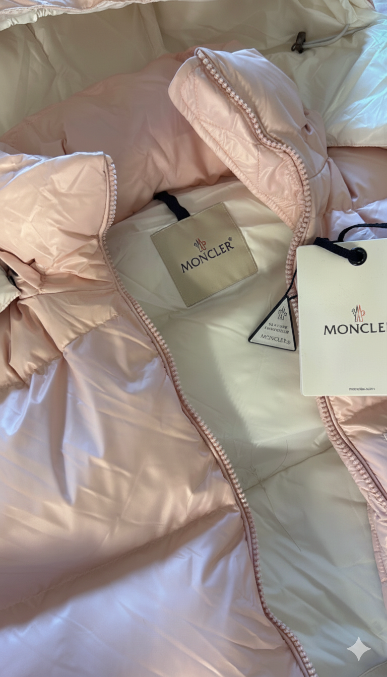 Moncler coat baby pink