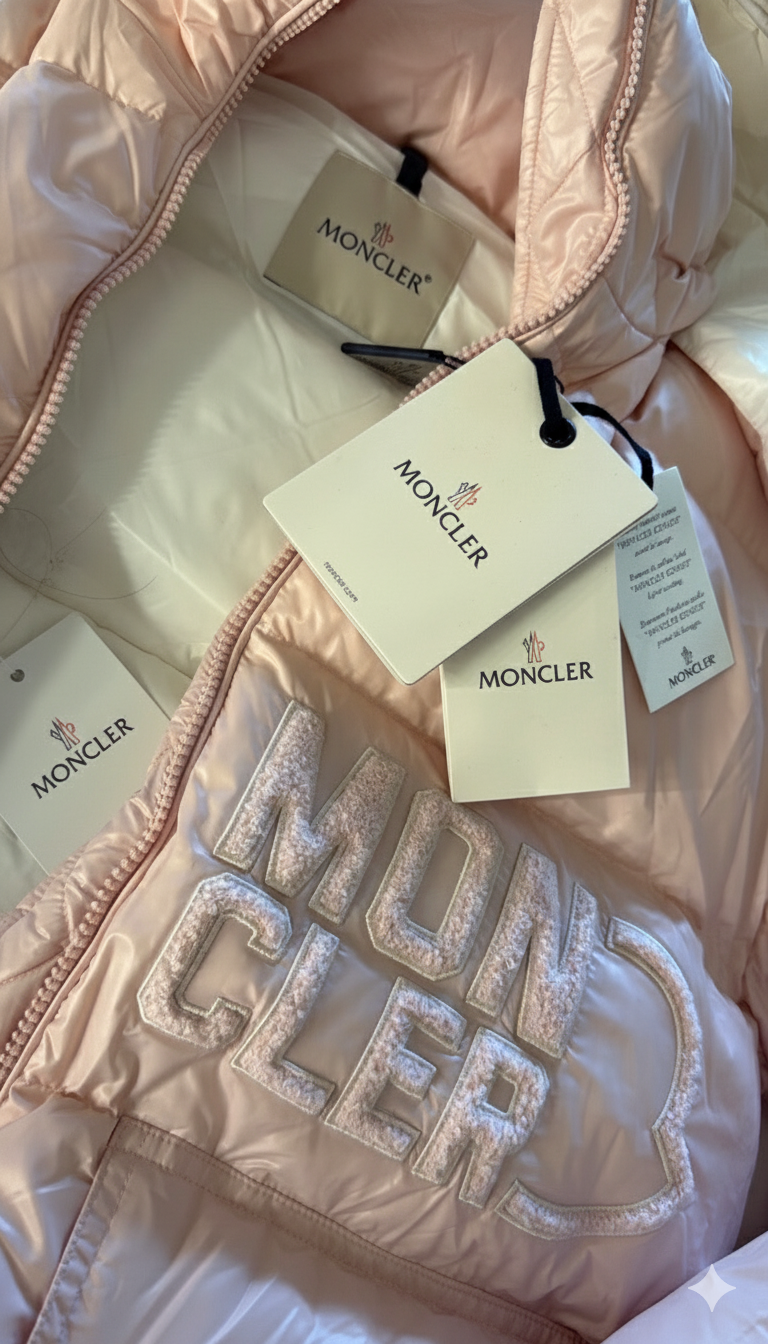Moncler coat baby pink