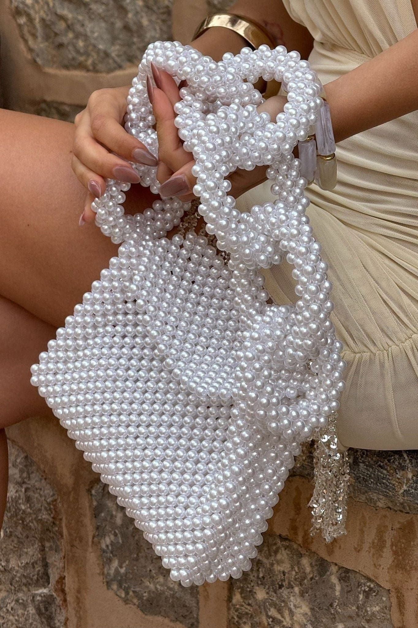 Sara - Beaded Handbag