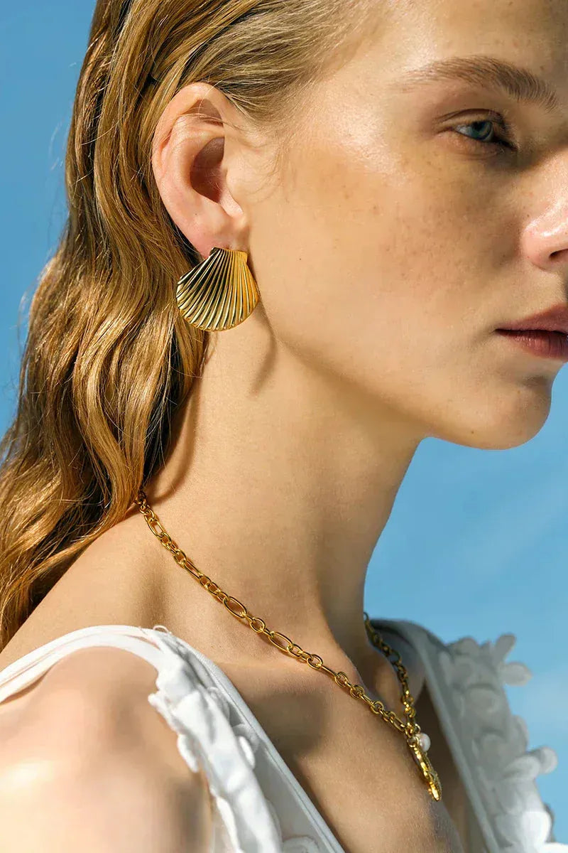 Celeste - Oceanic Shell Earrings