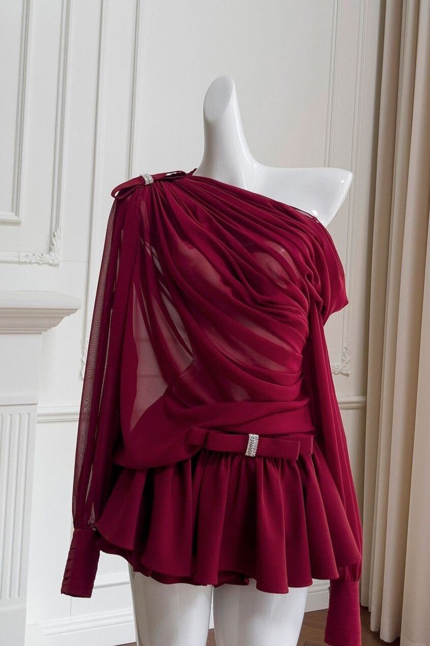 Dendy - Long-Sleeve Top and Skirt Set