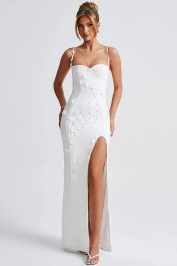 Mina - Appliqué Maxi Dress