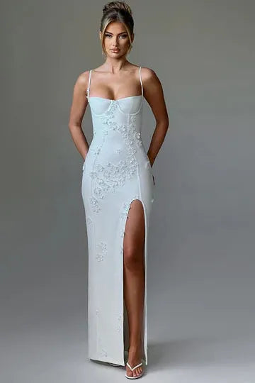 Mina - Appliqué Maxi Dress