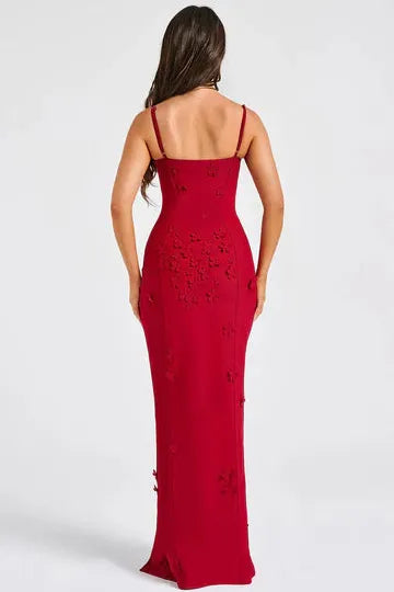 Mina - Appliqué Maxi Dress