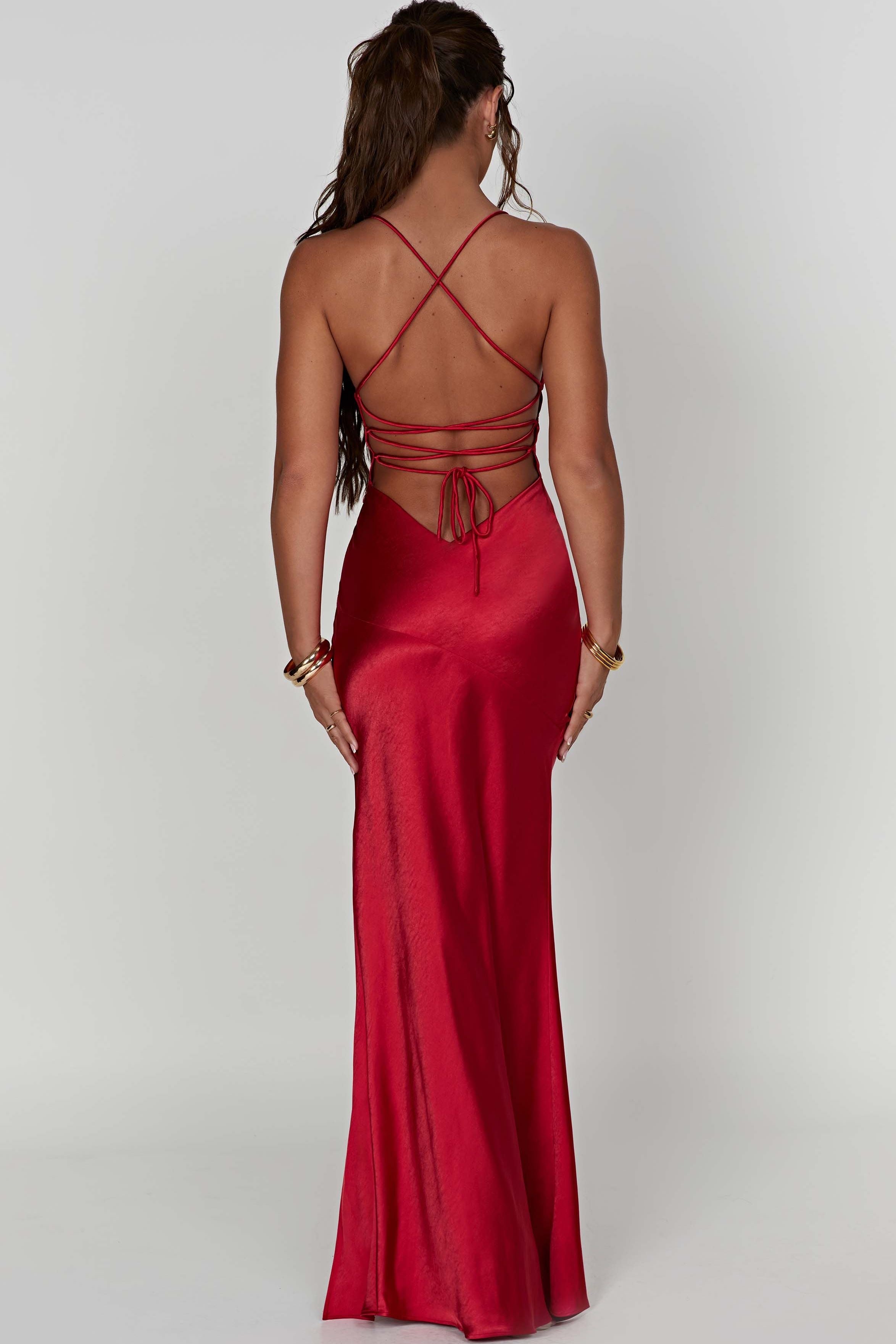 Alexia - Satin Maxi Dress