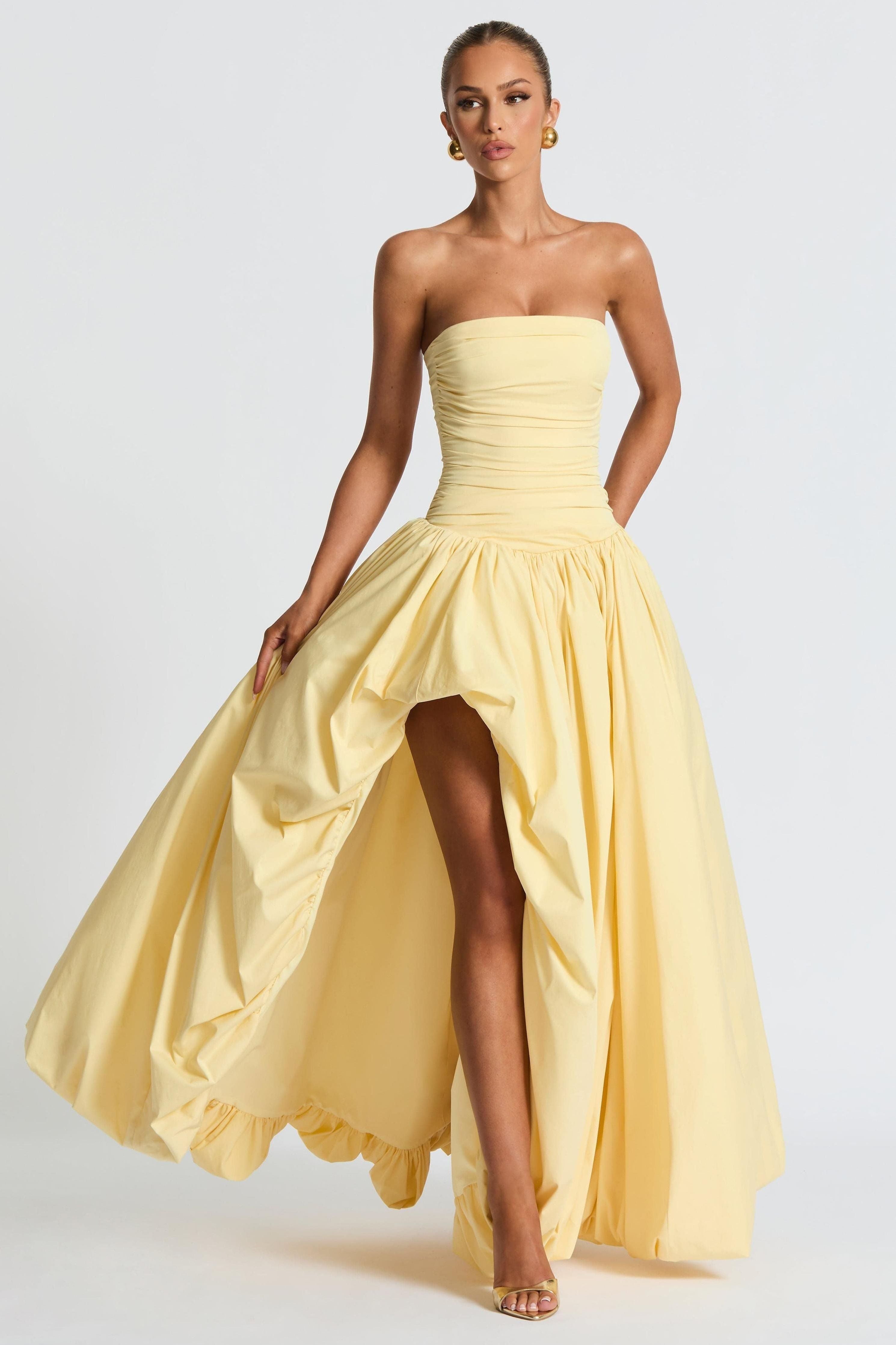 satin ruffle maxi dress Adrianna Satin Ruffle Maxi Dress