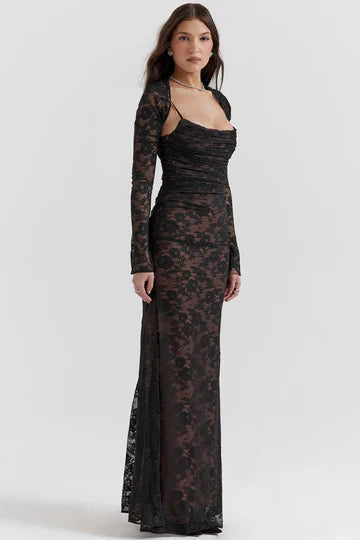 Louna -  Floral Lace Maxi Dress