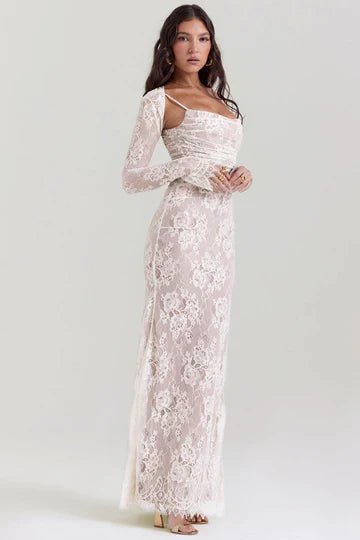 Louna -  Floral Lace Maxi Dress