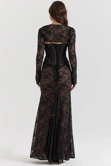 Louna -  Floral Lace Maxi Dress